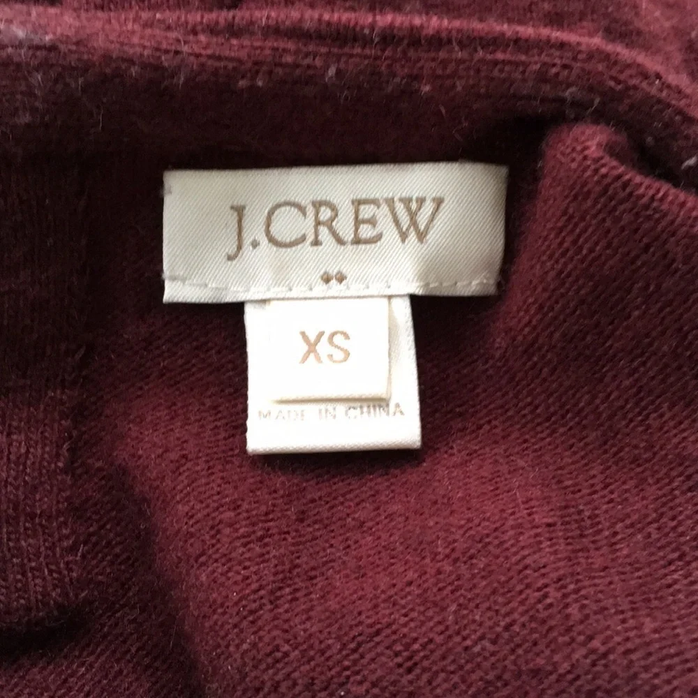 J Crew Herringbone Jeweled Collar Sweater Size XS - Picture 6 of 6